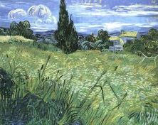 Haga click para ver la imagen ampliada 1889 green wheat field with cypress.jpg
